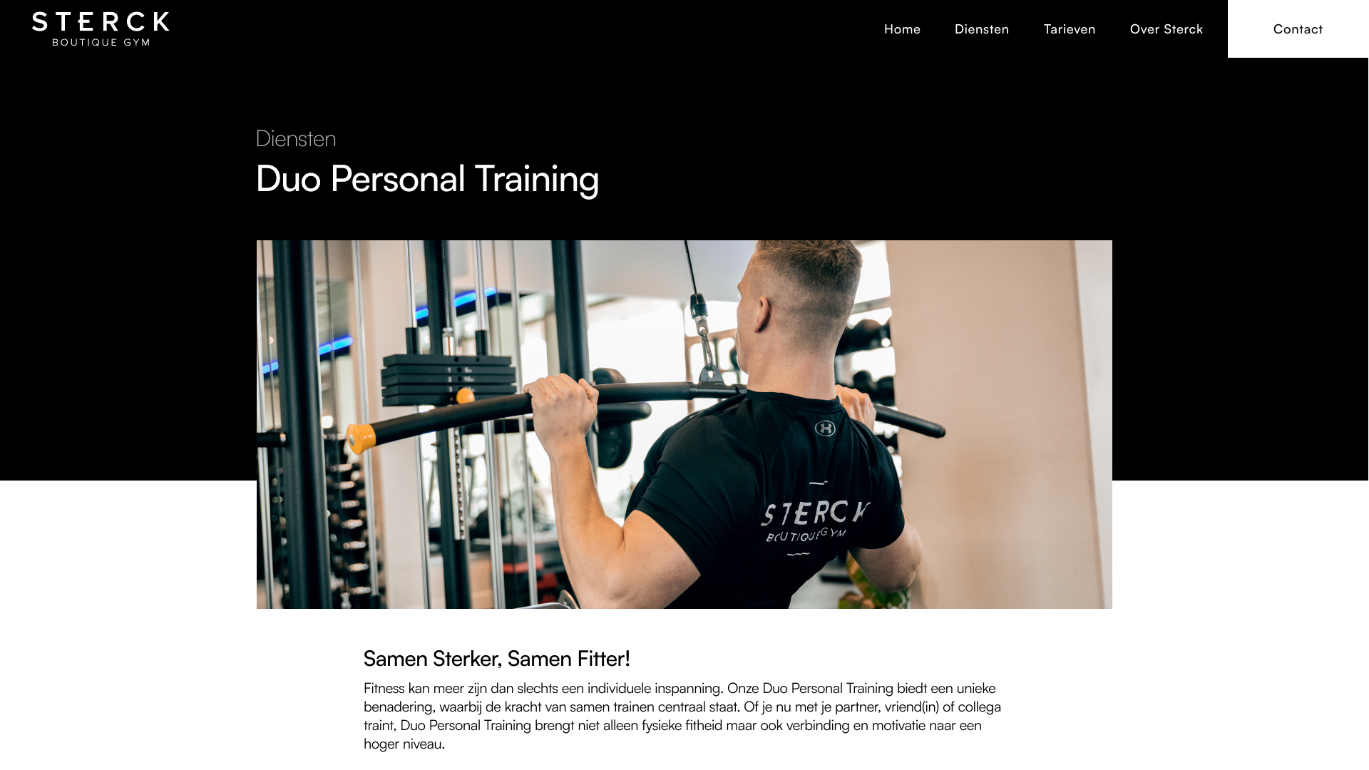 dienst personal training
